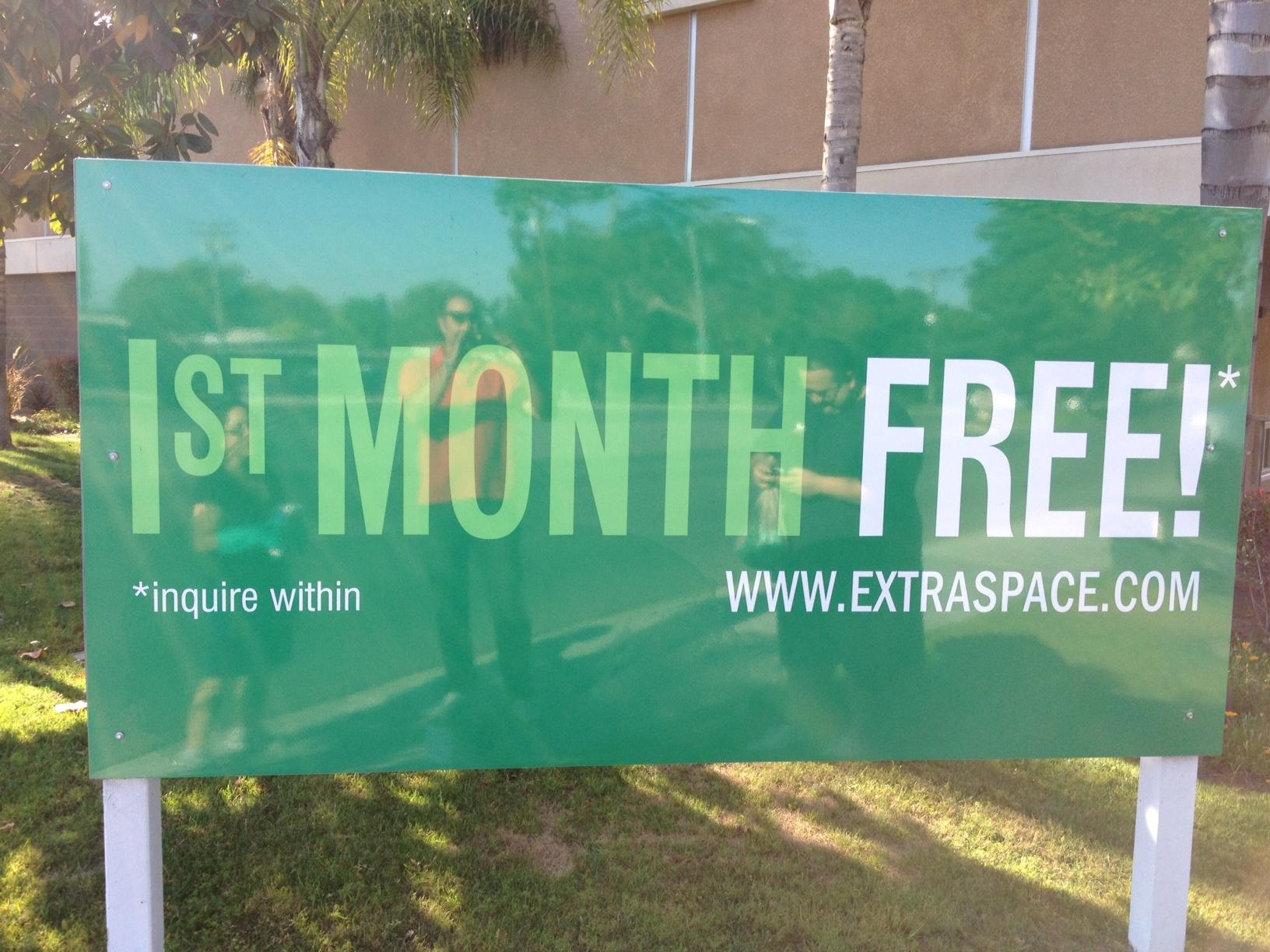 The same Instant Signs Cypress sign after graffiti removal